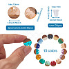 Resin & Walnut Wood Stud Earring Findings MAK-CD0001-06-3