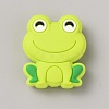 Frog Food Grade Eco-Friendly Silicone Focal Beads SIL-WH0006-29F-1