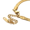 Ion Plating(IP) 304 Stainless Steel Herringbone Chain Bracelet for Men Women BJEW-E058-01C-G-3