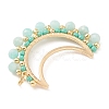 Natural Amazonite Faceted Round Pendants PALLOY-MZ00169-01-3