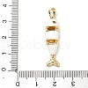 Brass Micro Pave Cubic Zirconia Pendants KK-H255-01C-G02-3