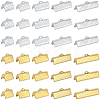 200Pcs 10 Styles Alloy Ribbon Ends FIND-SC0021-78-1