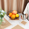 Rectangle Jute Cloth Table Mat AJEW-WH0180-39-3