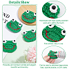 BENECREAT Frog's Head Shape Cartoon Style Polyester Knitted Costume Ornament Accessories DIY-BC0006-65-4