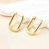 Brass Huggie Hoop Earrings EJEW-F245-04G-A-5