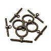 Tibetan Style Toggle Clasps X-TIBE-2011-AB-FF-3