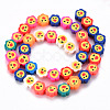 Handmade Polymer Clay Beads Strands X-CLAY-N008-013-2