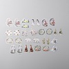 30Pcs 15 Styles Christmas Theme PET Self Adhesive Stickers STIC-WH0007-01A-1