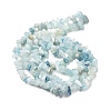 Natural Aquamarine Chip Beads Strands G-L154-19-4