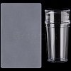 Plastic Nail Art Stamper Scraper with Cap MRMJ-CP0001-53-7
