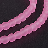Baking Paint Transparent Glass Bead Strands GLAA-S031-4mm-20-3