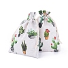 Polycotton(Polyester Cotton) Packing Pouches Drawstring Bags ABAG-T007-02L-2