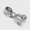 Anti-Tarnish Rhodium Plated 925 Sterling Silver Pendant Bails STER-A102-001P-2