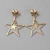 Brass Clip-on Earrings EJEW-WH0019-29G-1
