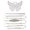 1Pc 3D Butterfly Polyester Computerized Embroidery Appliques for Wedding Dress DIY-GF0006-64-1