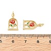 Brass Enamel Pendants KK-L237-009G-3