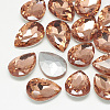 Pointed Back Glass Rhinestone Cabochons RGLA-T081-10x14mm-08-1
