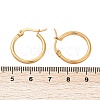 PVD Vacuum Plating 201 Stainless Steel Hoop Earrings with 304 Stainless Steel Pins for Women EJEW-D279-12G-05-3