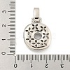 Brass Micro Pave Clear Cubic Zirconia Pendants KK-B099-01P-O-3