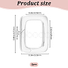 2Pcs 925 Sterling Silver Spring Gate Rings STER-DR0001-13-2