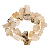 Raw Rough Natural Gold Rutilated Quartz Beads Strands G-A322-B08-01-5