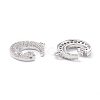 Rack Plating Brass Micro Pave Cubic Zirconia Pendants X-ZIRC-C026-05P-2