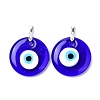 Handmade Evil Eye Lampwork Pendants LAMP-C001-02D-1