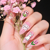 Stainless Steel DIY Nail Art Templates MRMJ-WH0098-055-5