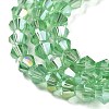 Transparent Electroplate Glass Beads Strands EGLA-A039-T2mm-B24-3