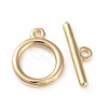 Eco-friendly Brass Toggle Clasps KK-D082-14G-1