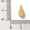 Natural Blue Lace Agate Teardrop Charms STAS-B074-04G-02-3