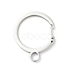 Non-Tarnish 304 Stainless Steel Gate Snap Key Clasps STAS-C056-09P-1