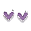 Rack Plating Alloy Enamel Charms ENAM-N056-343P-B-1