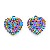 304 Stainless Steel Pendant Rhinestone Settings STAS-N098-209M-3