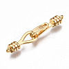 Brass Hook and S-Hook Clasps KK-T063-70G-NF-5