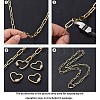 Brass Paperclip Chains CHC-G007-01G-10