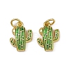 Brass Enamel Charms KK-I358-011G-1
