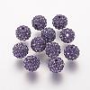 Polymer Clay Rhinestone Beads RB-K050-10mm-C20-1