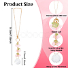 Glass & Resin Lily of the Valley Car Hanging Ornaments HJEW-DR00054-2