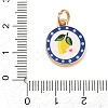 Painted Brass Pendants KK-CBAA339-02A-3