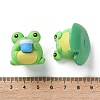 8Pcs Resin Frog Display Decoration AJEW-S037-02-3