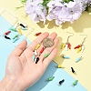 30Pcs 6 Colors Alloy Enamel Pendants ENAM-YW0005-78-3