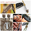 Outdoor EDC Tool Brass Parachute Rope European Beads KK-WH0081-44A-AB-6