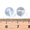 Frosted Baking Painted Glass Beads DGLA-N005-8mm-07-4