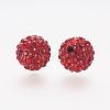 Polymer Clay Rhinestone Beads RB-K050-10mm-C22-2