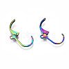 304 Stainless Steel Leverback Earring Findings X-STAS-N092-105-NR-3