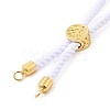 Twisted Nylon Cord Silder Bracelets DIY-B066-03G-07-2