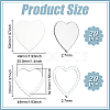 1 Set Transparent Acrylic Clear Blank Badge AJEW-BC0008-07E-2