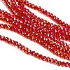 Electroplate Glass Beads Strands GL-CBAA615-02C-3