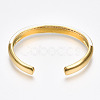 Brass Micro Pave Clear Cubic Zirconia Cuff Bangles BJEW-N302-004F-NF-2